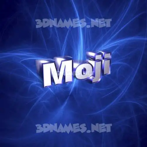 moji in Plasma style - 3D name wallpaper moji in Plasma style - 3D name wallpaper
