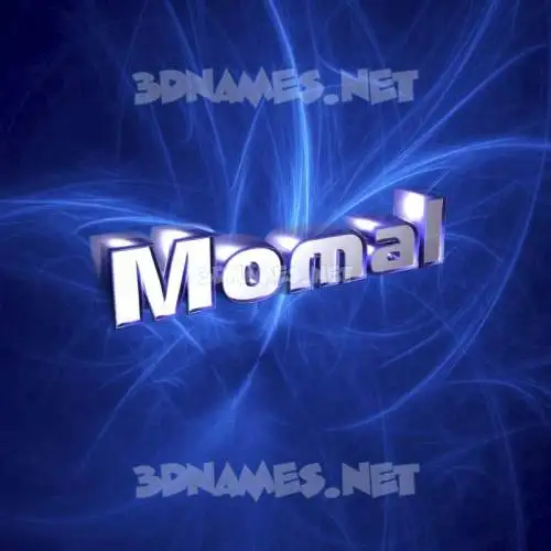 momal in Plasma style - 3D name wallpaper momal in Plasma style - 3D name wallpaper