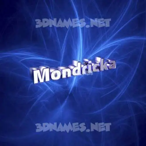 mondricka in Plasma style - 3D name wallpaper mondricka in Plasma style - 3D name wallpaper