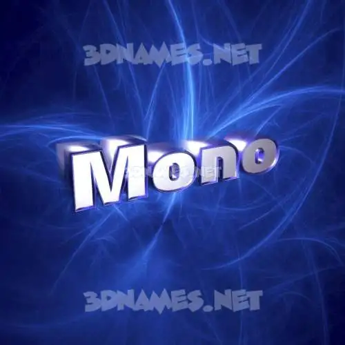 mono in Plasma style - 3D name wallpaper mono in Plasma style - 3D name wallpaper