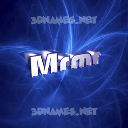 mrmr in Plasma style - 3D name wallpaper mrmr in Plasma style - 3D name wallpaper