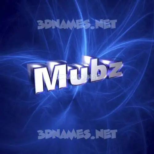 mubz in Plasma style - 3D name wallpaper mubz in Plasma style - 3D name wallpaper