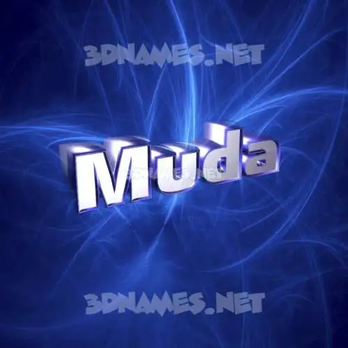 muda in Plasma style - 3D name wallpaper muda in Plasma style - 3D name wallpaper