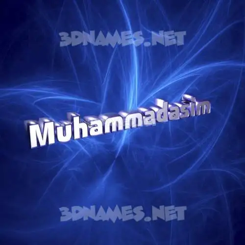 muhammadasim in Plasma style - 3D name wallpaper