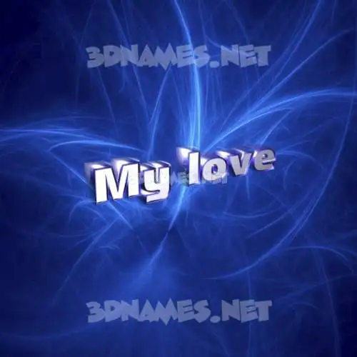 my love in Plasma style - 3D name wallpaper my love in Plasma style - 3D name wallpaper