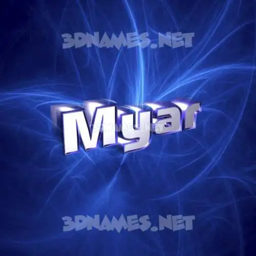 myar in Plasma style - 3D name wallpaper myar in Plasma style - 3D name wallpaper