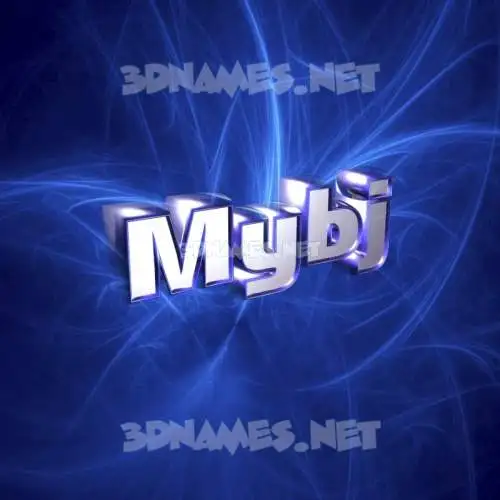 mybj in Plasma style - 3D name wallpaper mybj in Plasma style - 3D name wallpaper