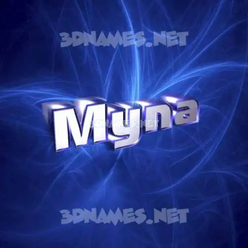 myna in Plasma style - 3D name wallpaper myna in Plasma style - 3D name wallpaper
