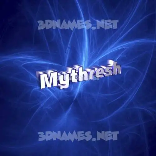 mythresh in Plasma style - 3D name wallpaper