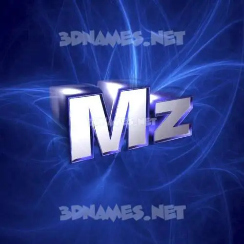 mz in Plasma style - 3D name wallpaper mz in Plasma style - 3D name wallpaper