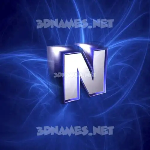 n in Plasma style - 3D name wallpaper n in Plasma style - 3D name wallpaper
