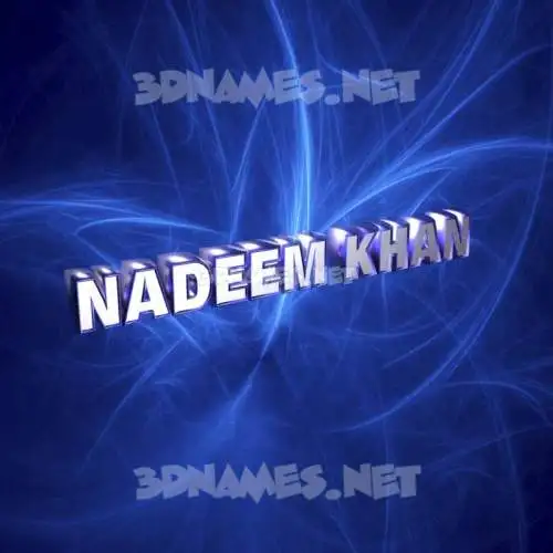 nadeem khan in Plasma style - 3D name wallpaper nadeem khan in Plasma style - 3D name wallpaper