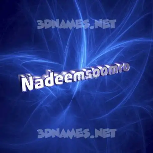 nadeemsoomro in Plasma style - 3D name wallpaper nadeemsoomro in Plasma style - 3D name wallpaper