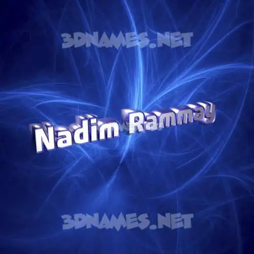nadim rammay in Plasma style - 3D name wallpaper
