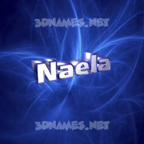 naela in Plasma style - 3D name wallpaper