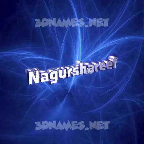 nagurshareef in Plasma style - 3D name wallpaper
