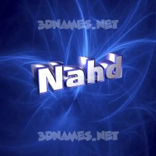 nahd in Plasma style - 3D name wallpaper nahd in Plasma style - 3D name wallpaper