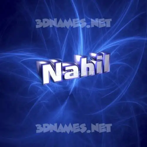 nahil in Plasma style - 3D name wallpaper nahil in Plasma style - 3D name wallpaper