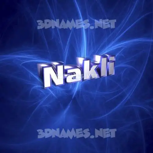 nakli in Plasma style - 3D name wallpaper nakli in Plasma style - 3D name wallpaper
