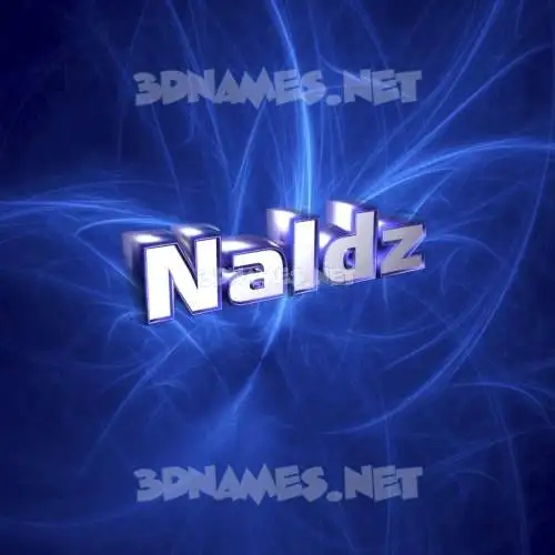 naldz in Plasma style - 3D name wallpaper naldz in Plasma style - 3D name wallpaper