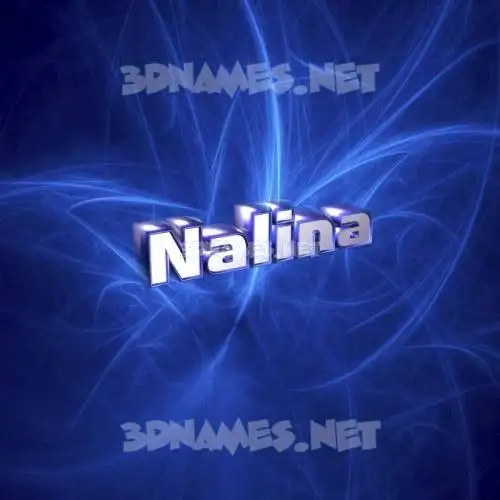 nalina in Plasma style - 3D name wallpaper