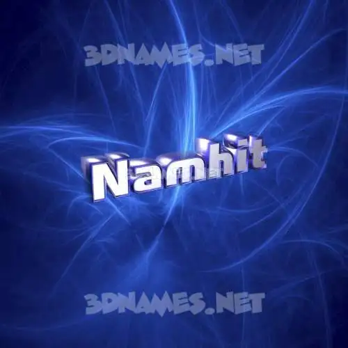 namhit in Plasma style - 3D name wallpaper