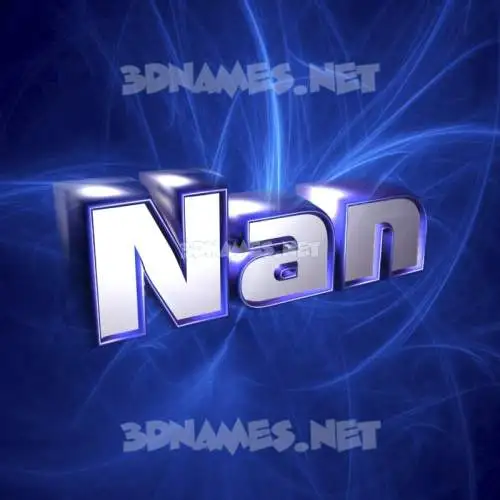 nan in Plasma style - 3D name wallpaper nan in Plasma style - 3D name wallpaper