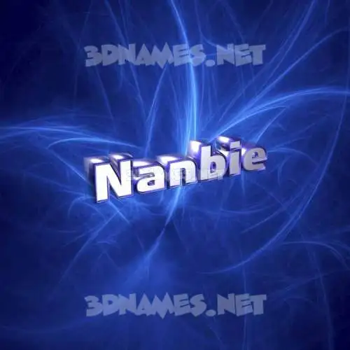 nanbie in Plasma style - 3D name wallpaper nanbie in Plasma style - 3D name wallpaper