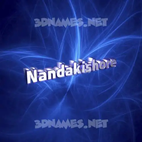 nandakishore in Plasma style - 3D name wallpaper