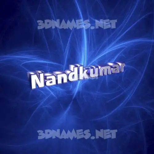 nandkumar in Plasma style - 3D name wallpaper