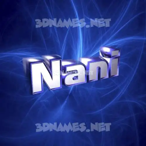nani in Plasma style - 3D name wallpaper nani in Plasma style - 3D name wallpaper