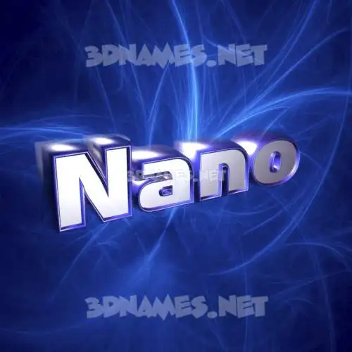 nano in Plasma style - 3D name wallpaper nano in Plasma style - 3D name wallpaper