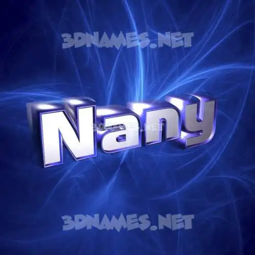 nany in Plasma style - 3D name wallpaper nany in Plasma style - 3D name wallpaper