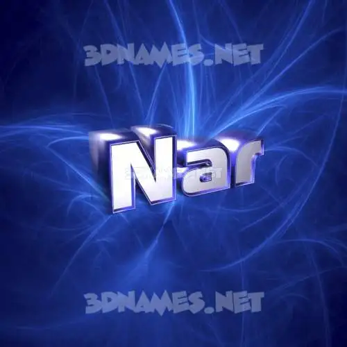 nar in Plasma style - 3D name wallpaper nar in Plasma style - 3D name wallpaper