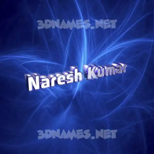 naresh kumar in Plasma style - 3D name wallpaper