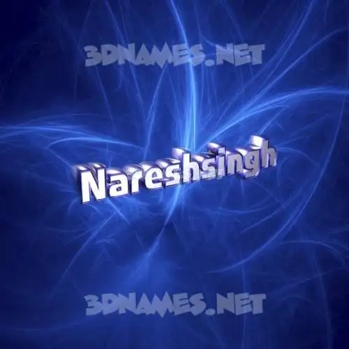 nareshsingh in Plasma style - 3D name wallpaper