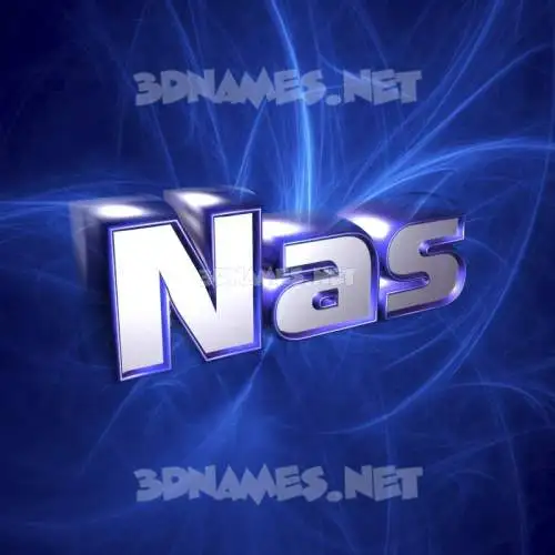 nas in Plasma style - 3D name wallpaper nas in Plasma style - 3D name wallpaper