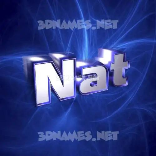 nat in Plasma style - 3D name wallpaper nat in Plasma style - 3D name wallpaper