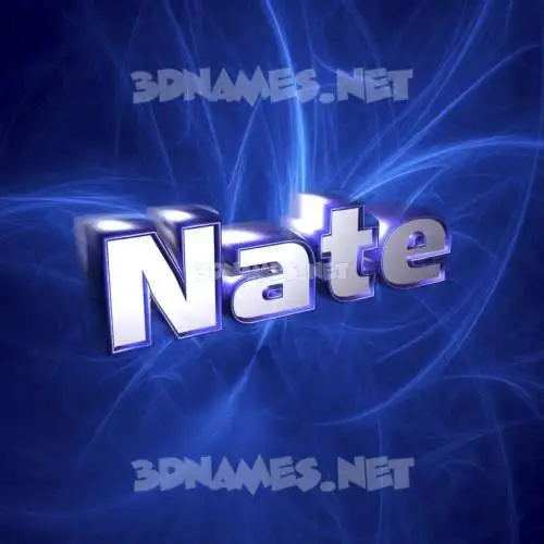 nate in Plasma style - 3D name wallpaper