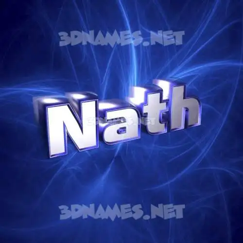 nath in Plasma style - 3D name wallpaper