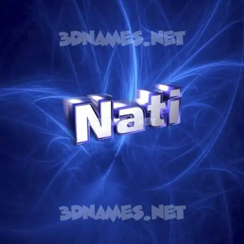 nati in Plasma style - 3D name wallpaper nati in Plasma style - 3D name wallpaper
