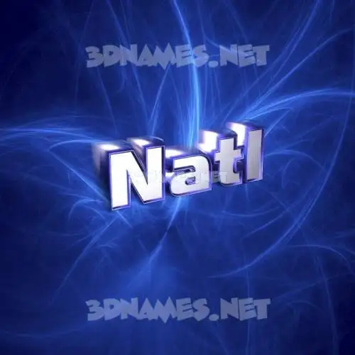 natl in Plasma style - 3D name wallpaper natl in Plasma style - 3D name wallpaper