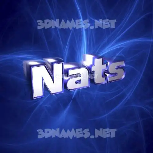 nats in Plasma style - 3D name wallpaper