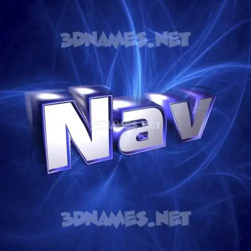 nav in Plasma style - 3D name wallpaper