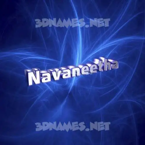 navaneetha in Plasma style - 3D name wallpaper