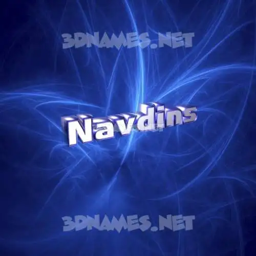navdins in Plasma style - 3D name wallpaper