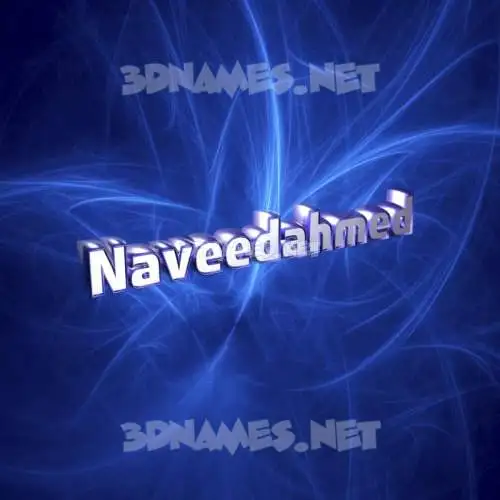 naveedahmed in Plasma style - 3D name wallpaper