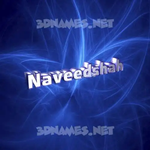 naveedshah in Plasma style - 3D name wallpaper