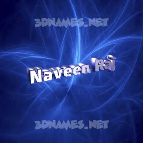 naveen raj in Plasma style - 3D name wallpaper