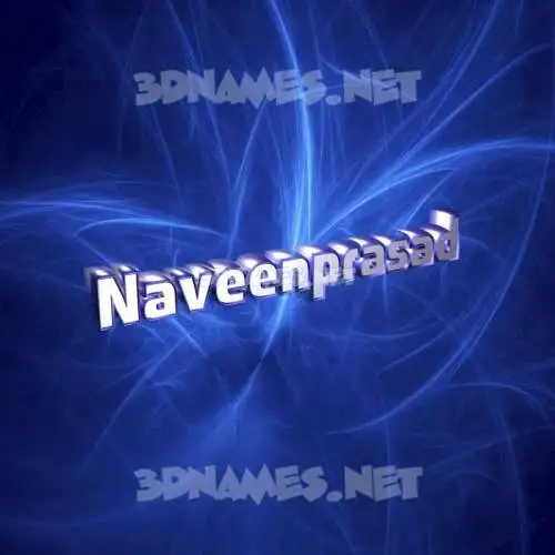 naveenprasad in Plasma style - 3D name wallpaper